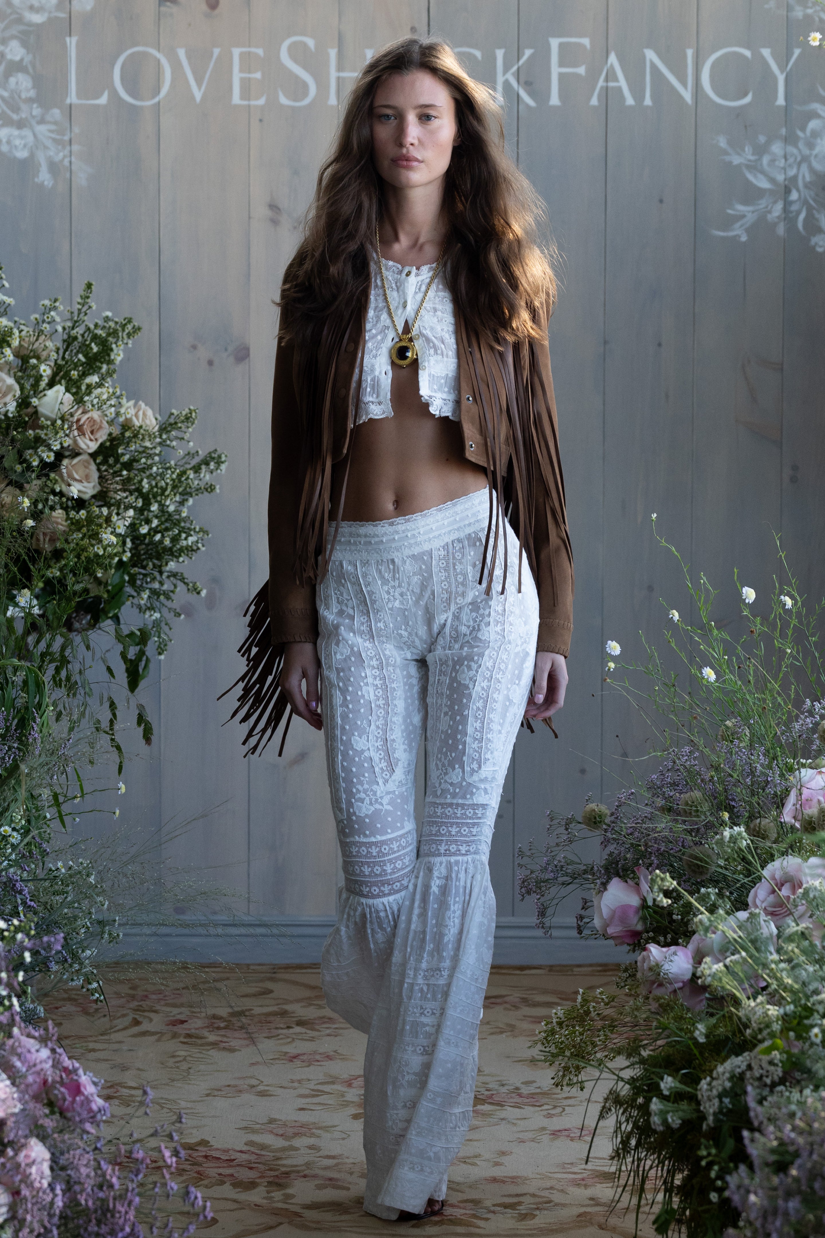 Telva Cotton Victorian Bell Bottom Pant