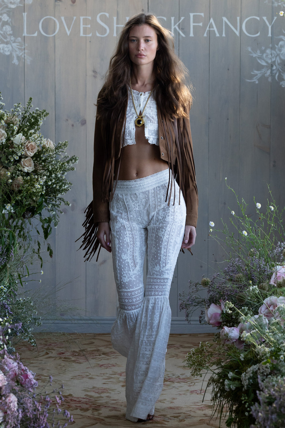 Telva Cotton Victorian Bell Bottom Pant