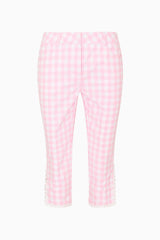 Elarose Gingham Capri Pant