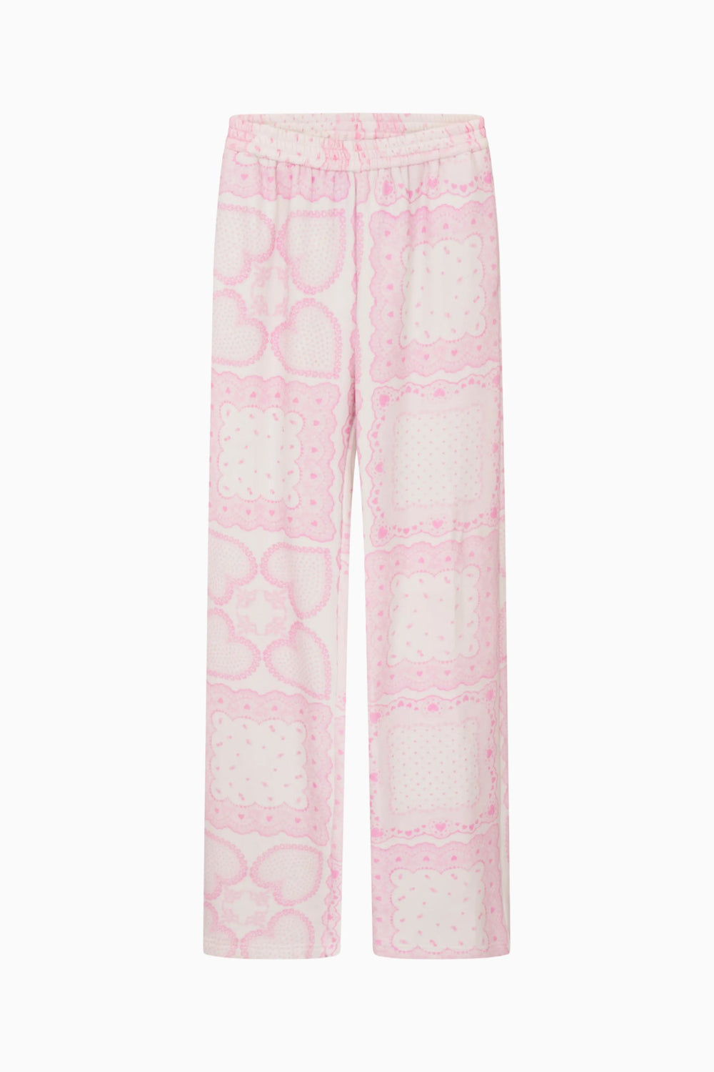 Momo Heart Print Fleece Sweatpant