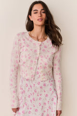 Adeanne Heirloom Print Cotton Cardigan