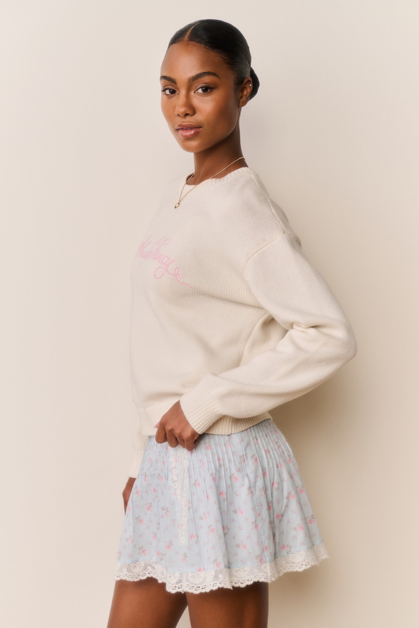 Selman Embroidered Cotton Pullover
