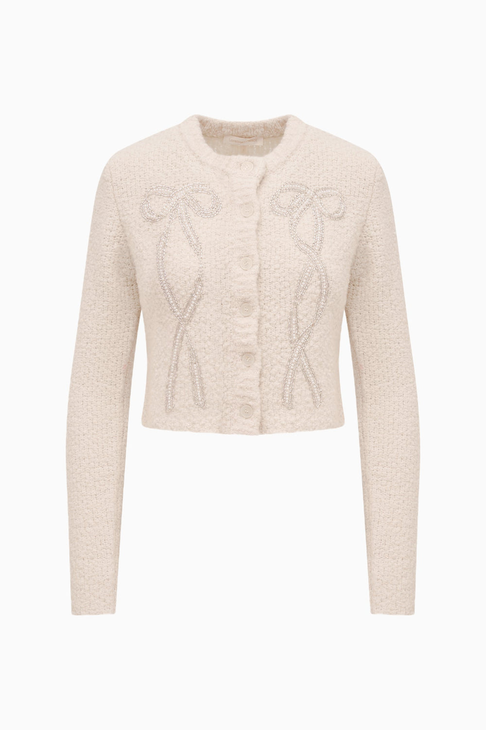 Leocadia Wool-Blend Embellished Cardigan