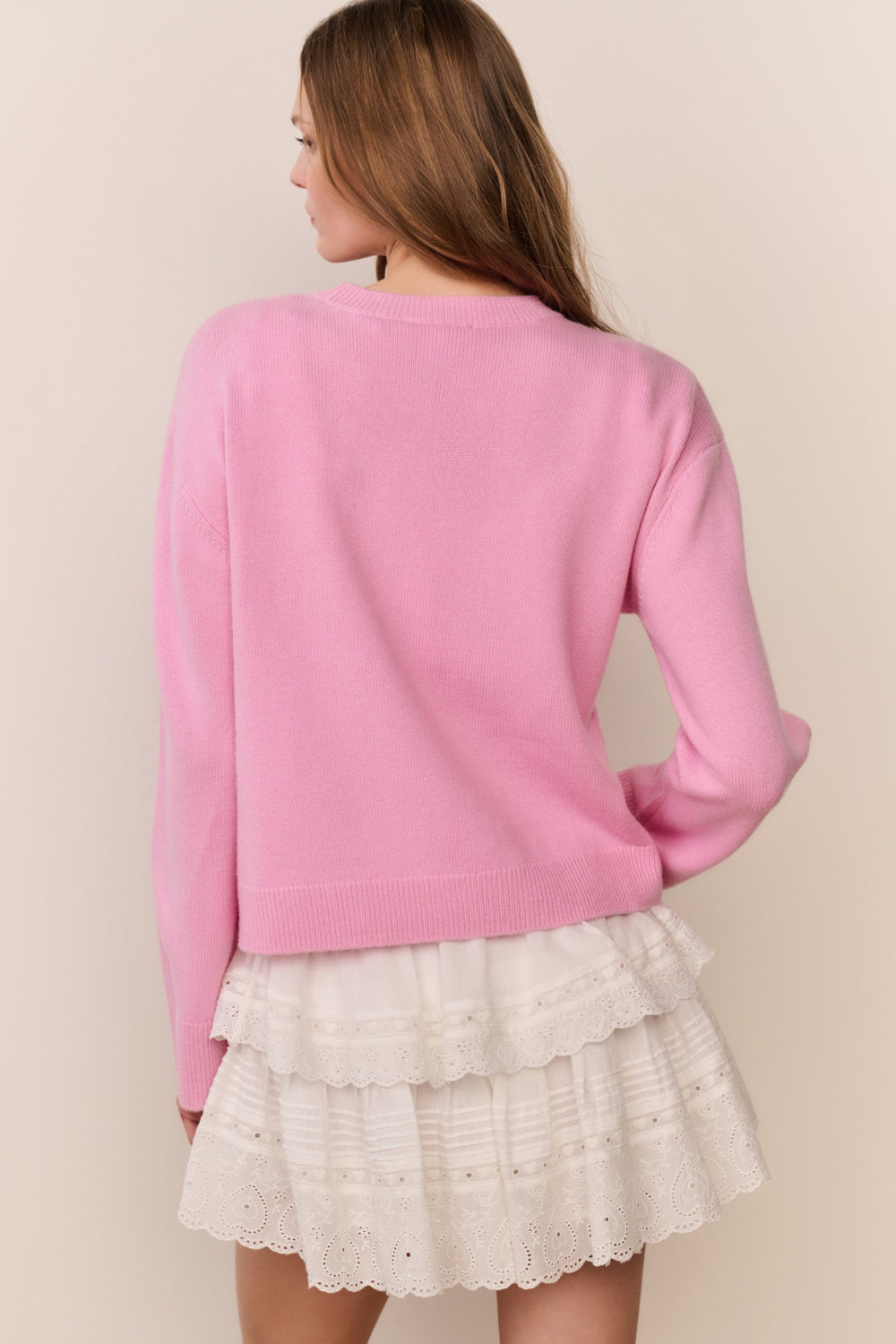 Juna Wool-Cashmere Heart Pullover