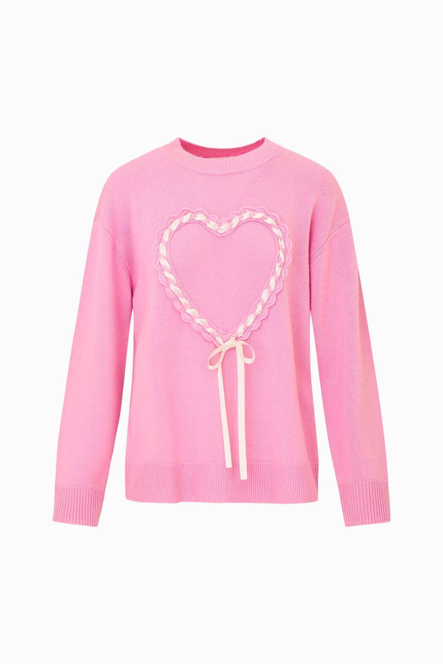 Juna Wool-Cashmere Heart Pullover