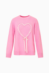 Juna Wool-Cashmere Heart Pullover