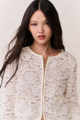 Junetta Cropped Lace Jacket