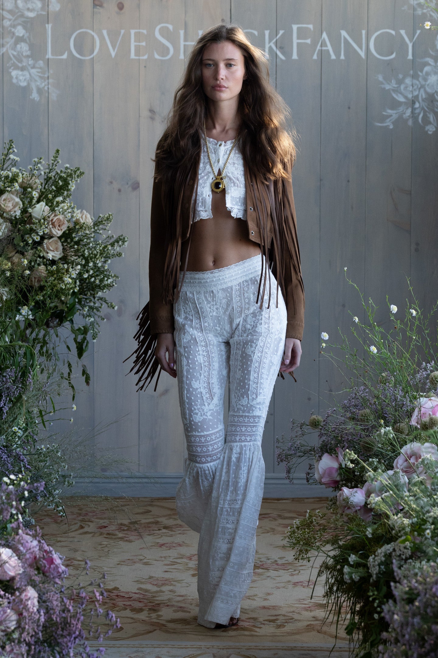Maelis Suede Fringe Jacket