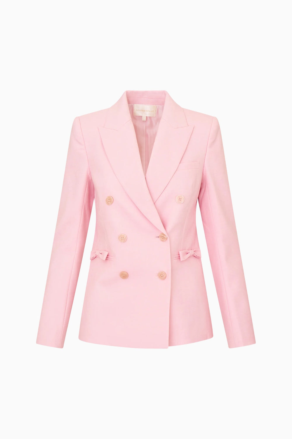 Gillian Linen-Cotton Bow Blazer