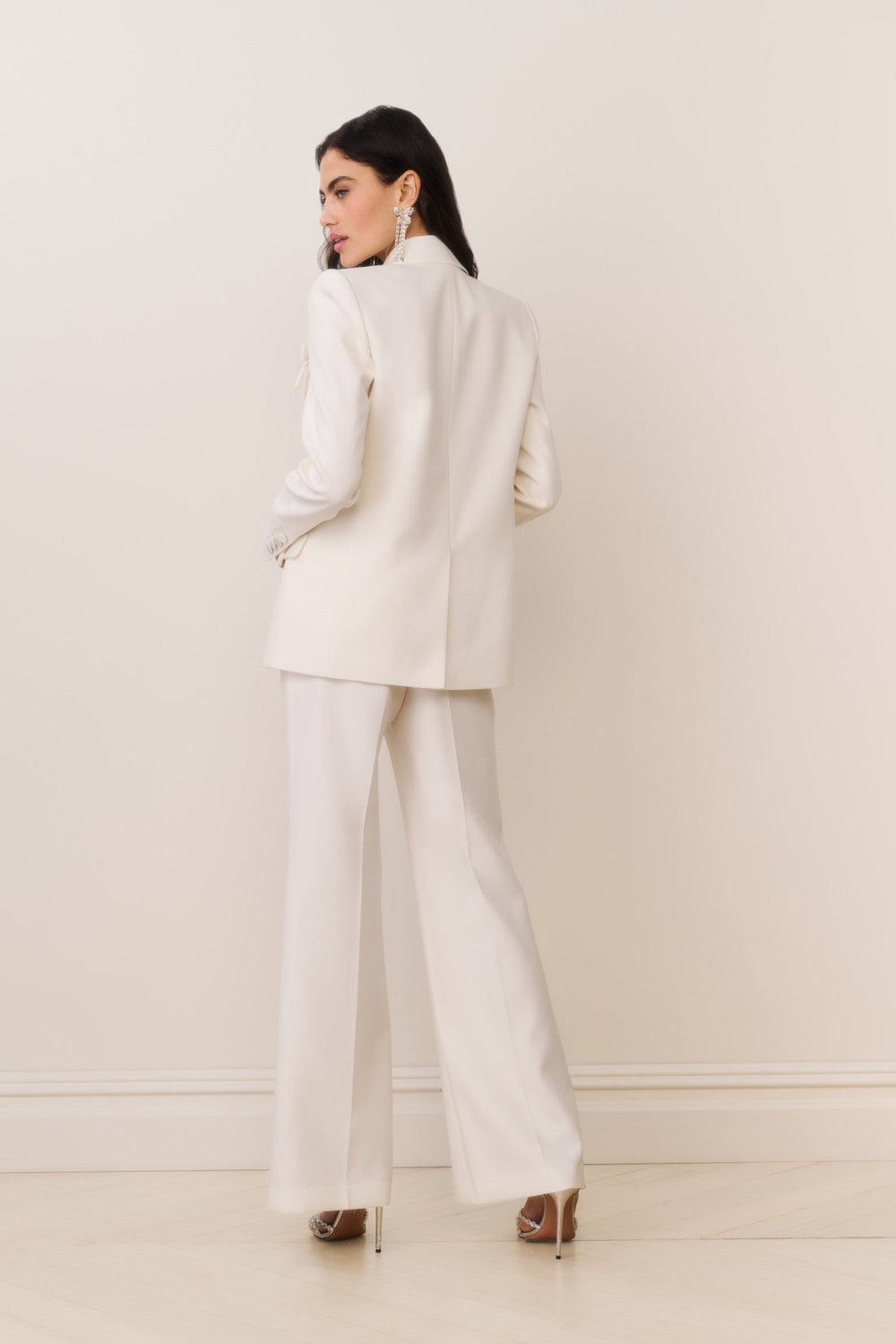 Shayne Wool-Blend Bow-Embellished Blazer
