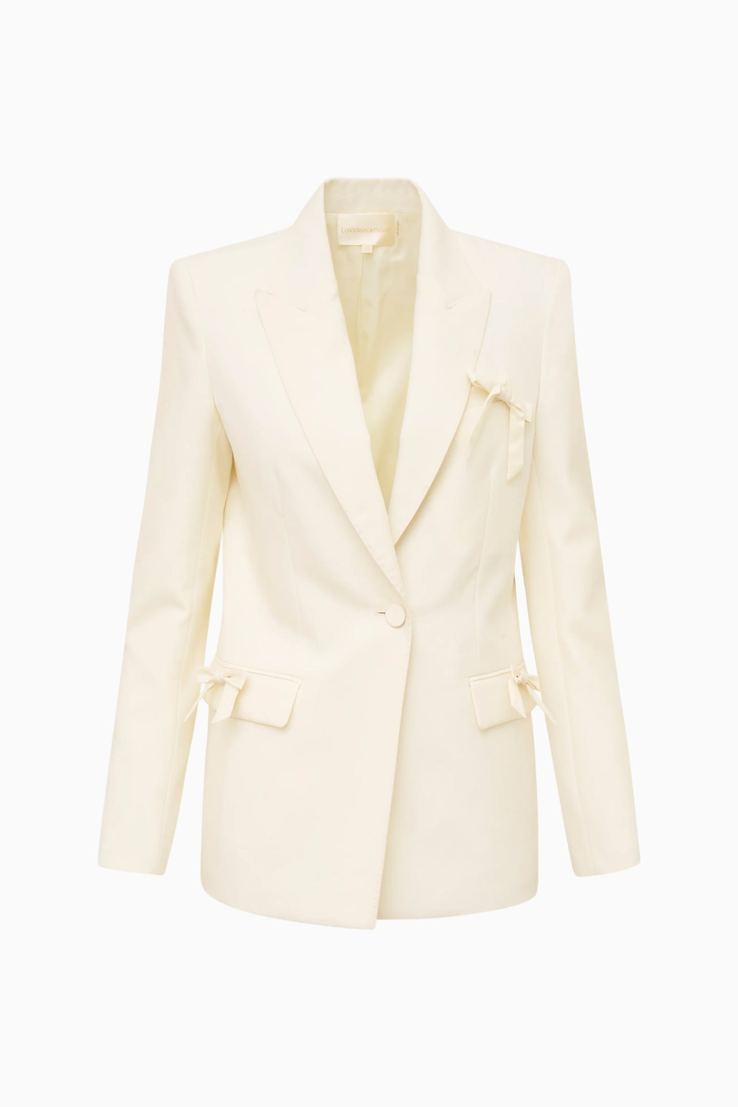 Shayne Wool-Blend Bow-Embellished Blazer