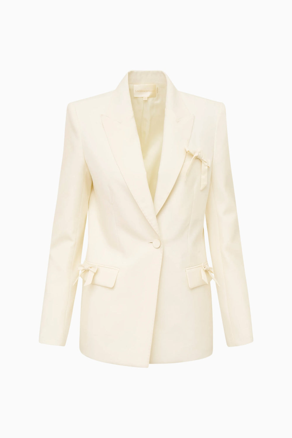 Shayne Wool-Blend Bow-Embellished Blazer