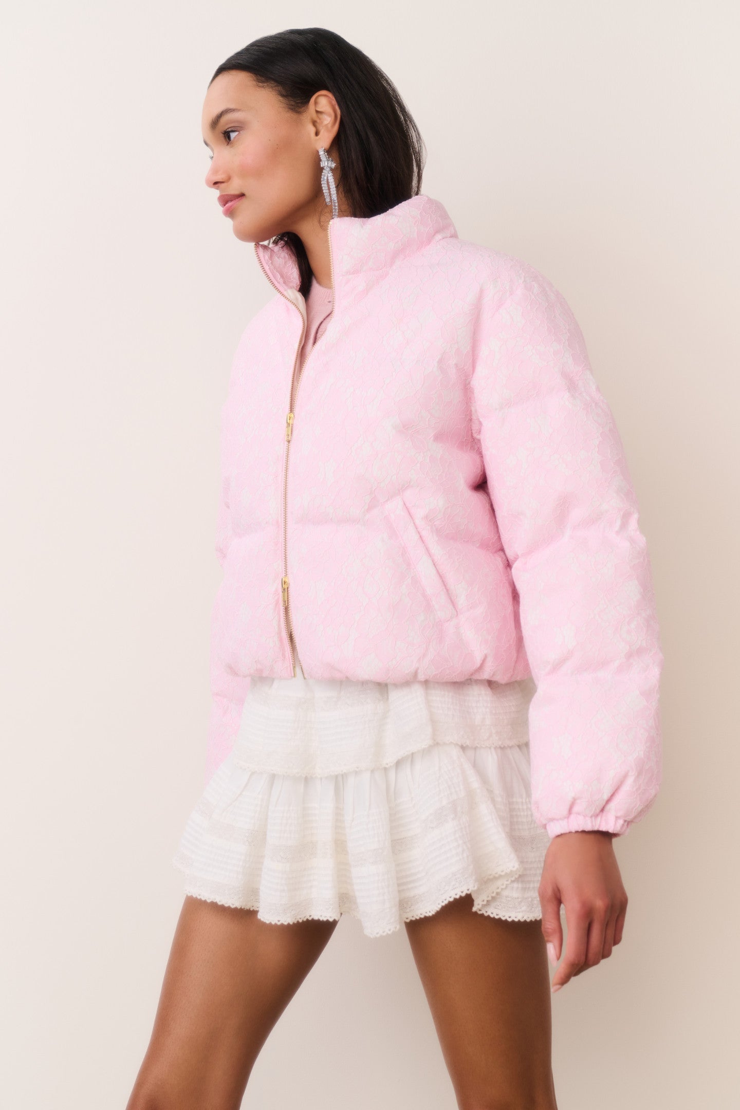 Celesta Lace Puffer Jacket