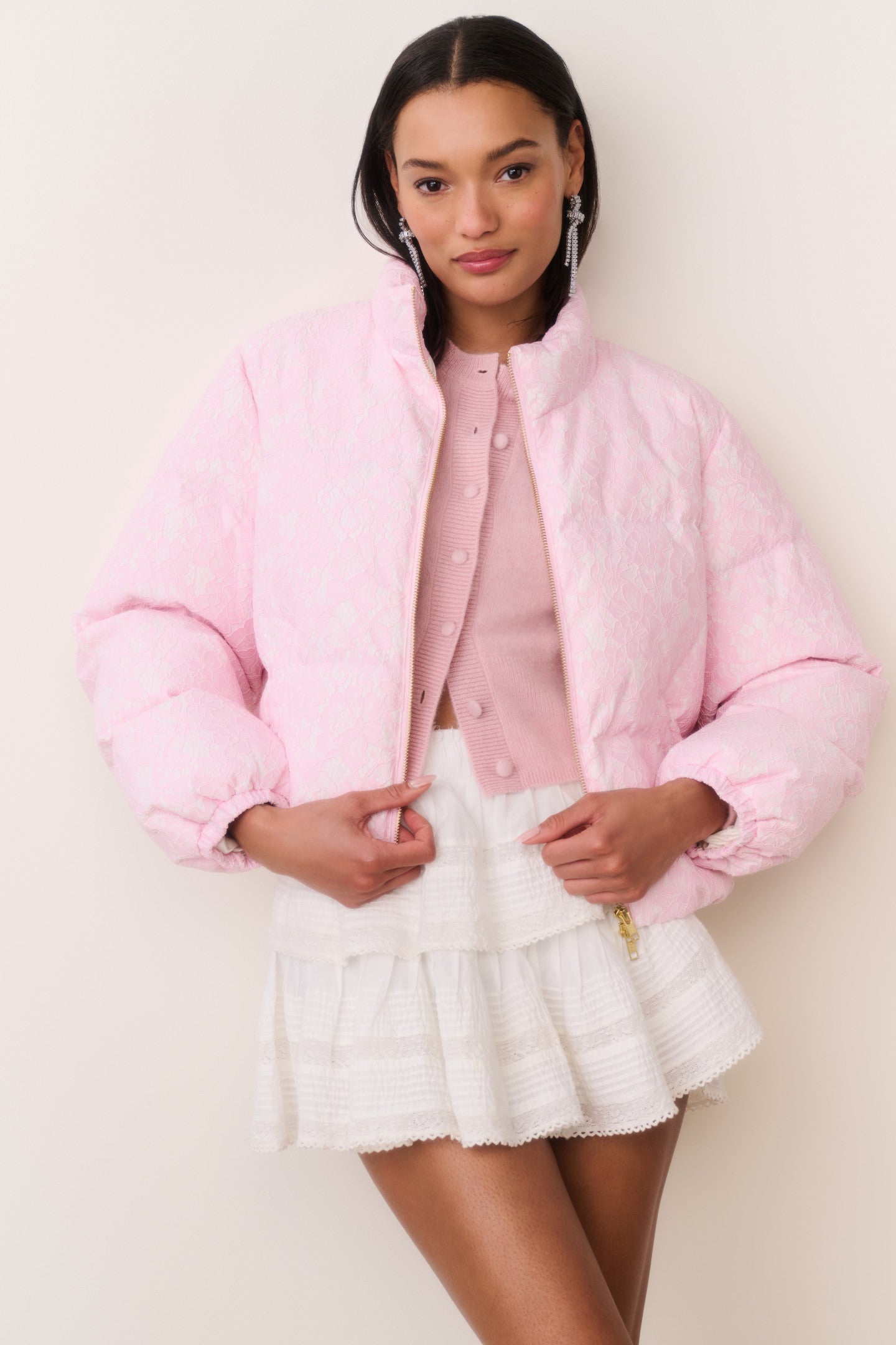 Celesta Lace Puffer Jacket