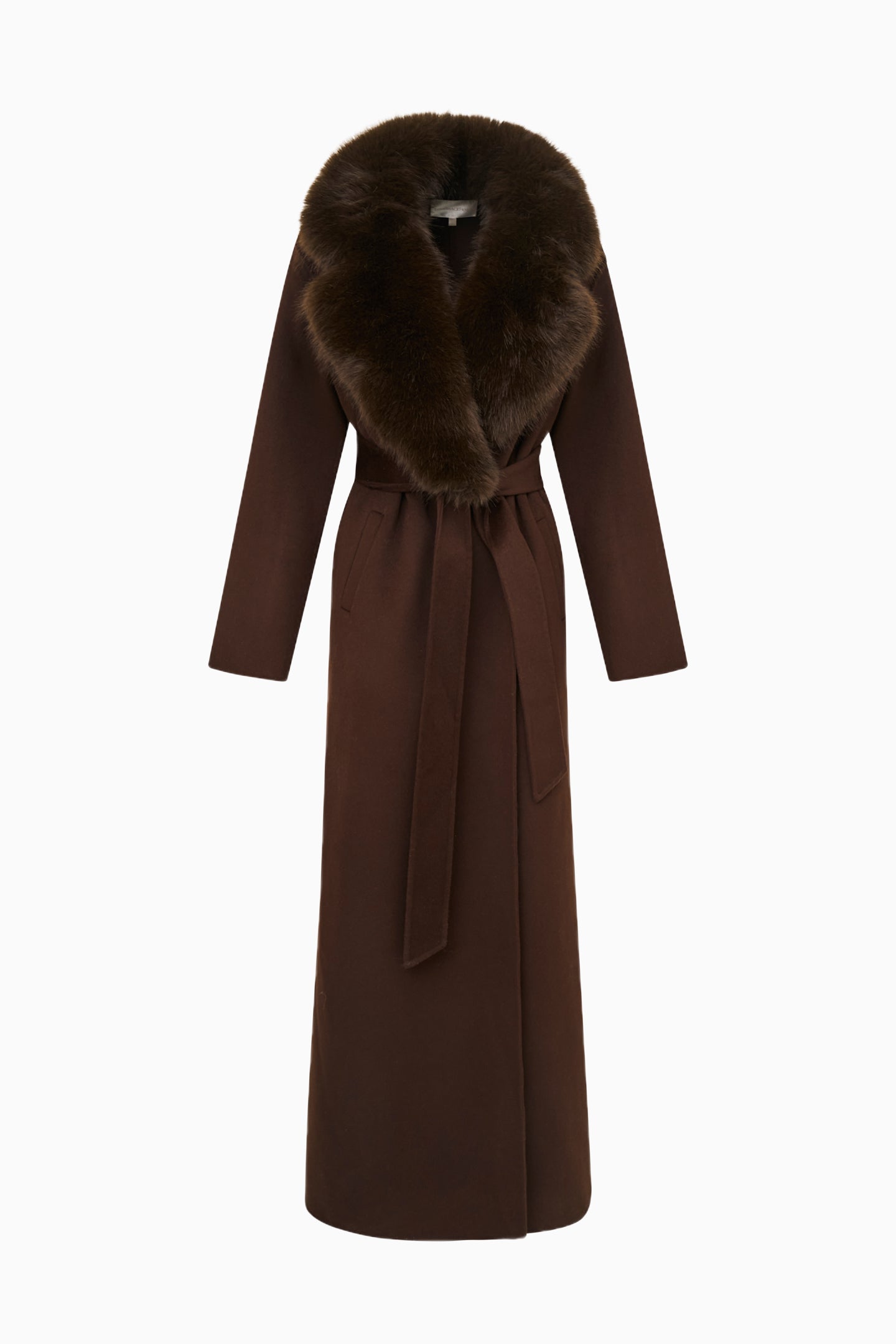 Kenzia Faux Fur Collar Wool Coat