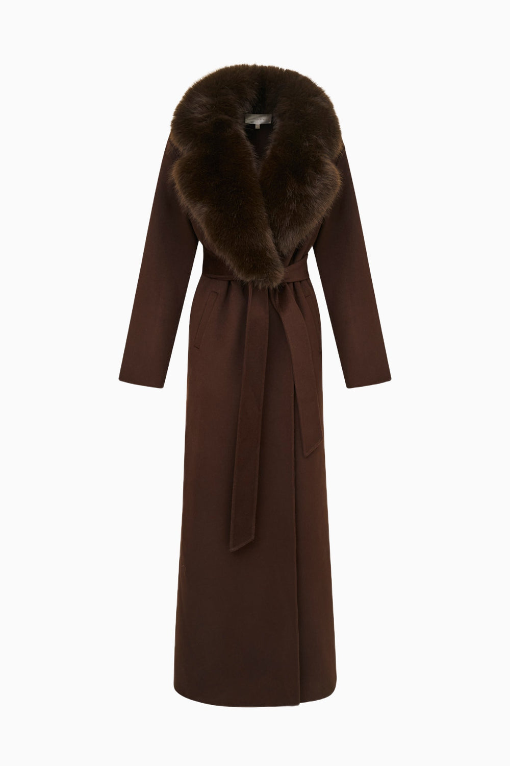 Kenzia Faux Fur Collar Wool Coat