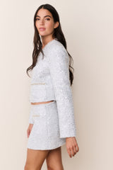 Kelli Sequin Tweed Jacket