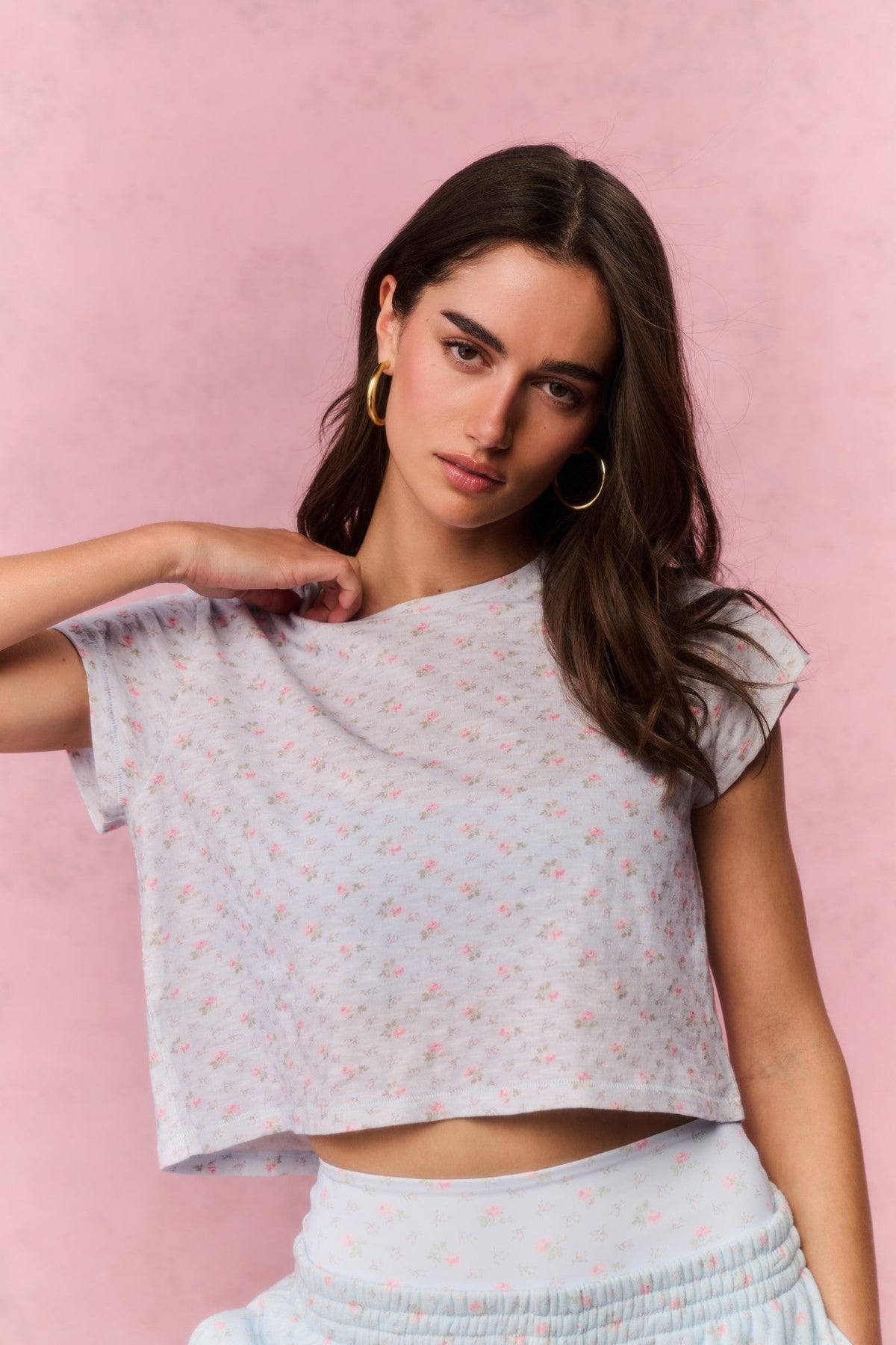 Rubin Cropped Cotton Tee