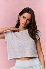 Rubin Cropped Cotton Tee
