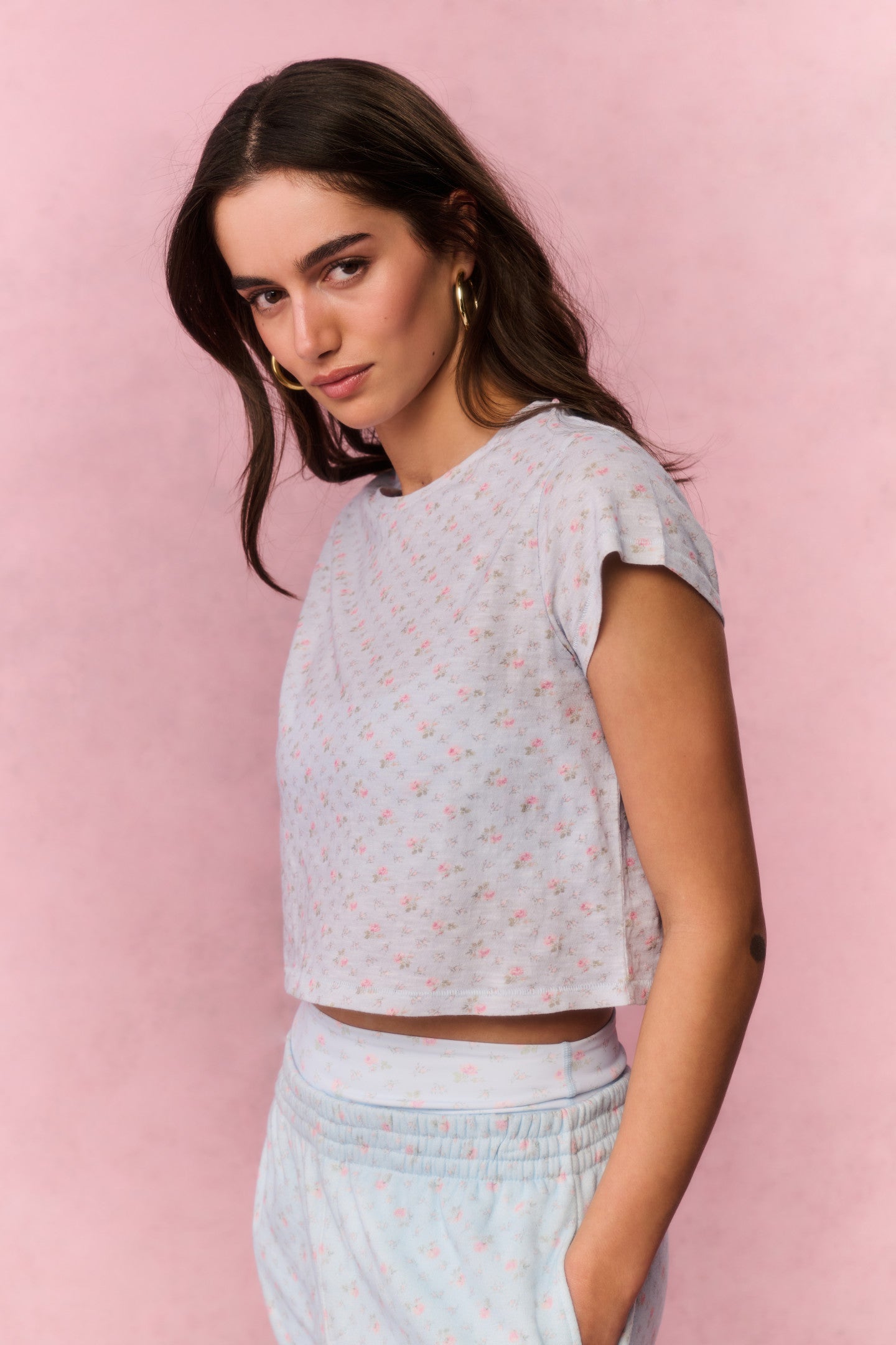 Rubin Cropped Cotton Tee