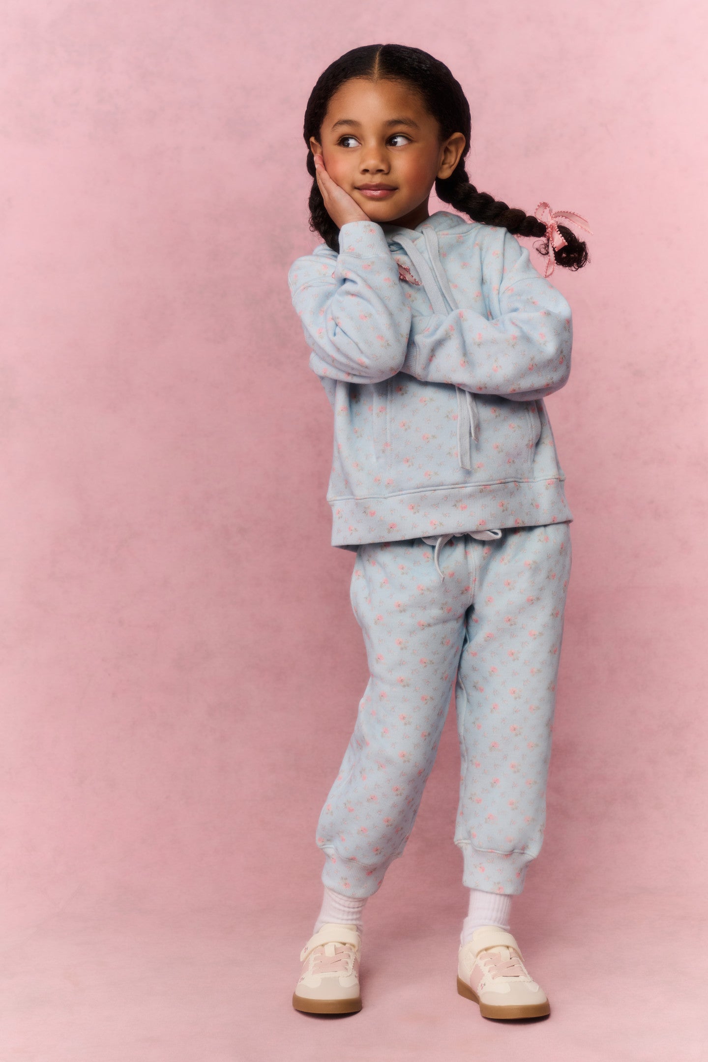 Little Girls Floral Zena Sweatpant
