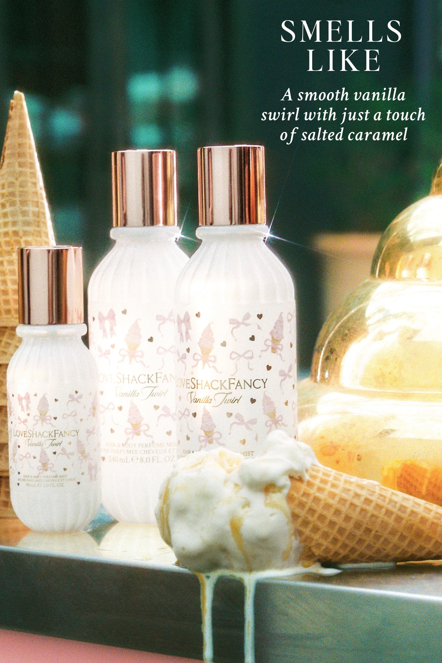 Vanilla Twirl Hair & Body Perfume Mist with Vanilla Mousse and Salted Caramel