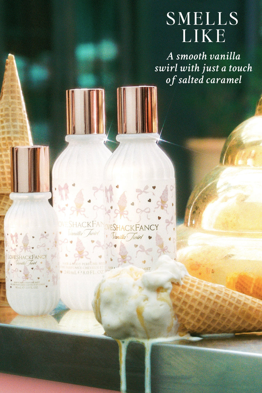 Vanilla Twirl Hair & Body Perfume Mist with Vanilla Mousse and Salted Caramel