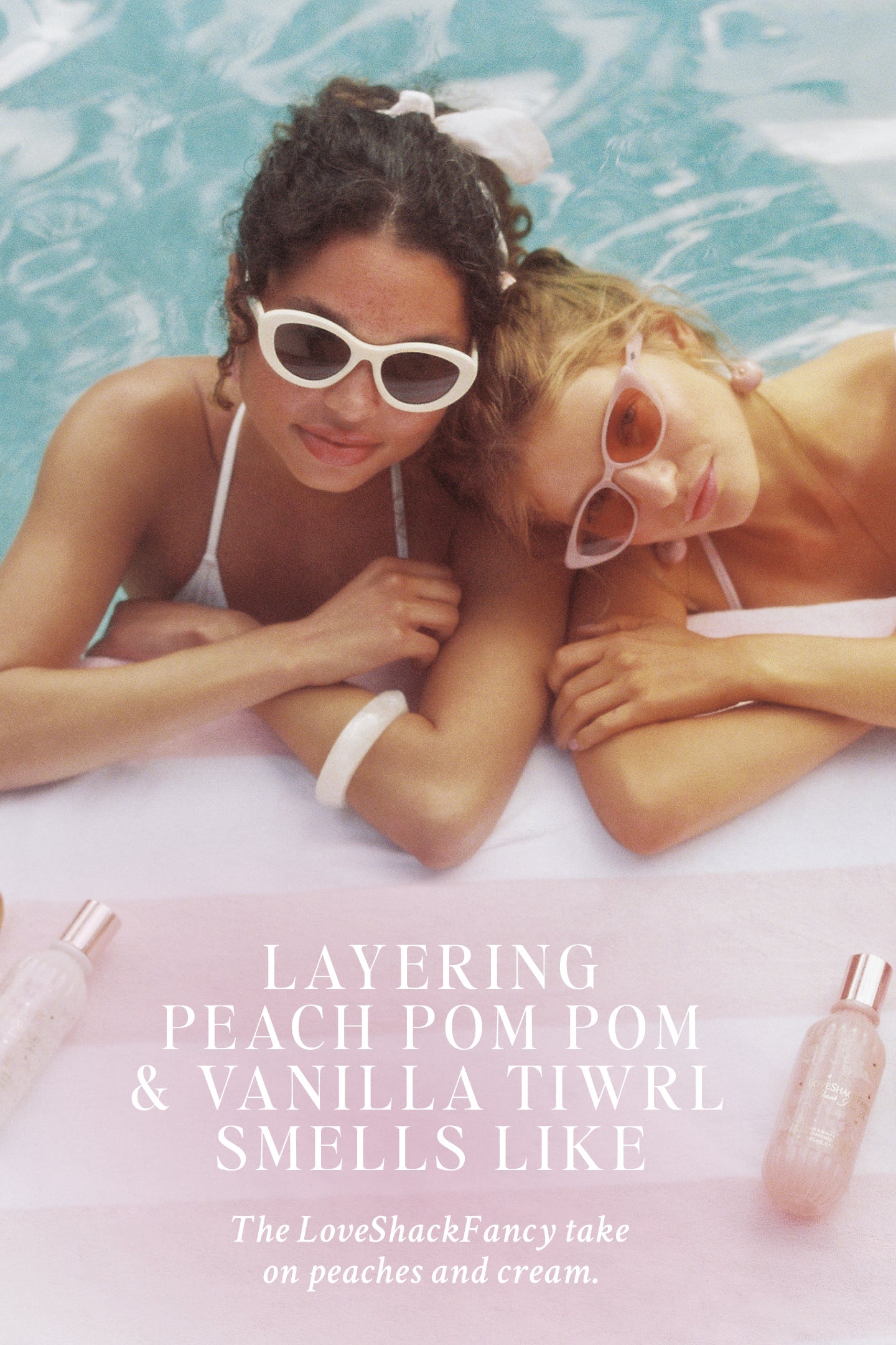 Peach Pom Pom Hair & Body Perfume Mist with Candied Peach and Crystallized Sugar