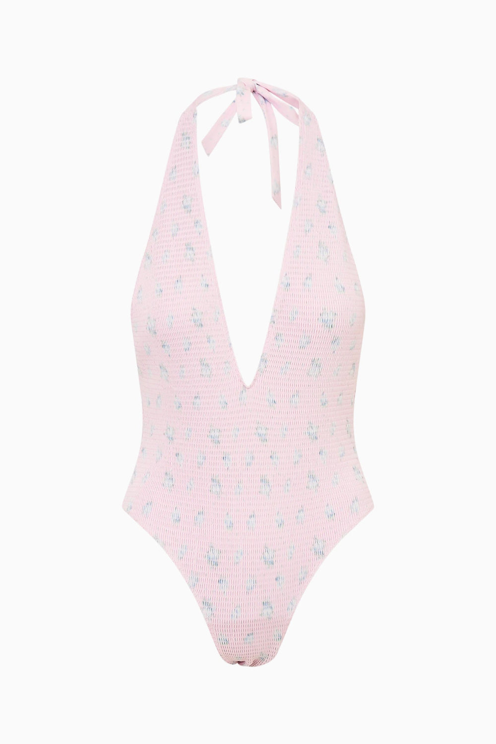 Gienna Floral Halter One-Piece Swimsuit