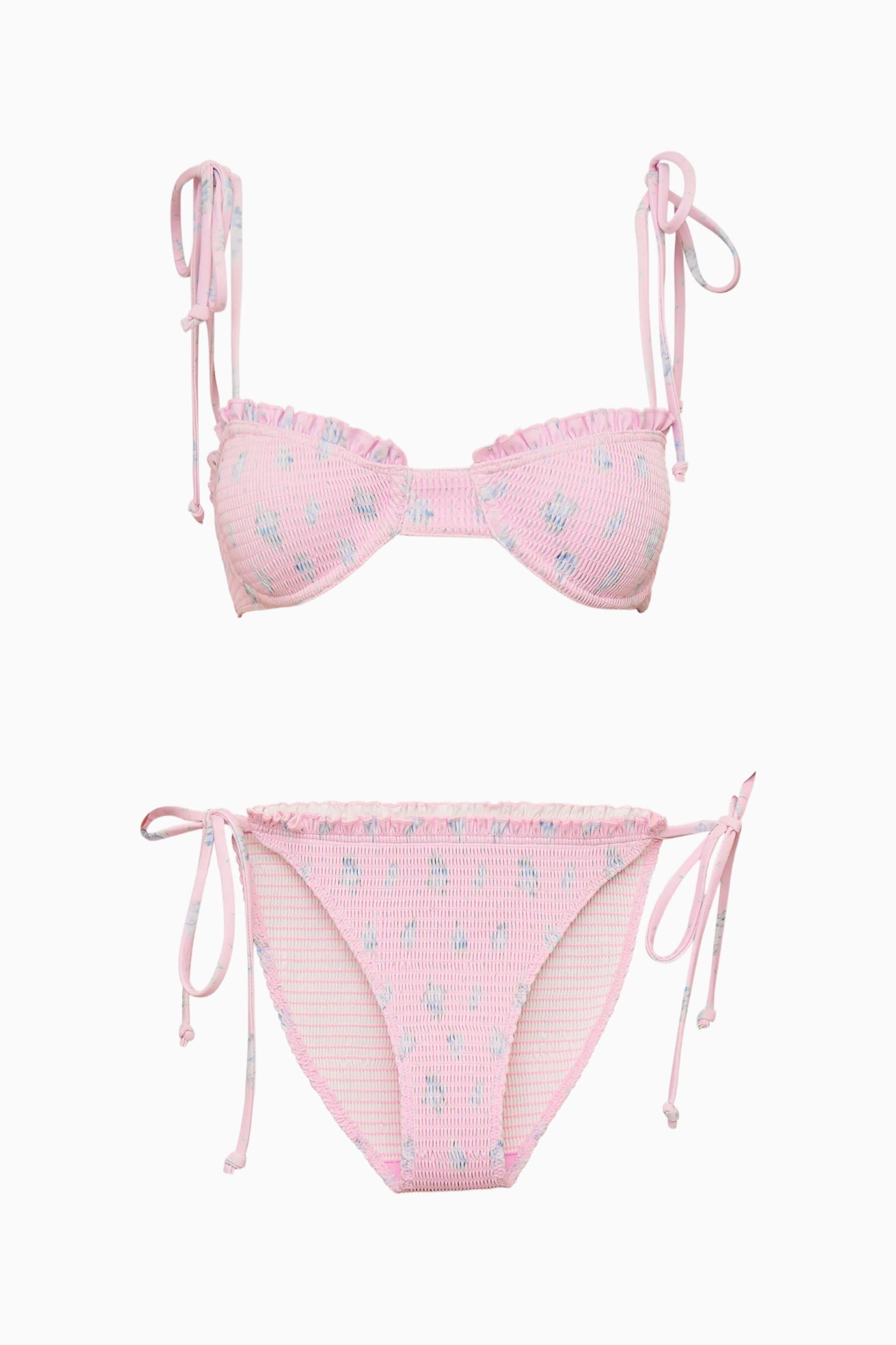 Quinley Smocked Floral Bikini