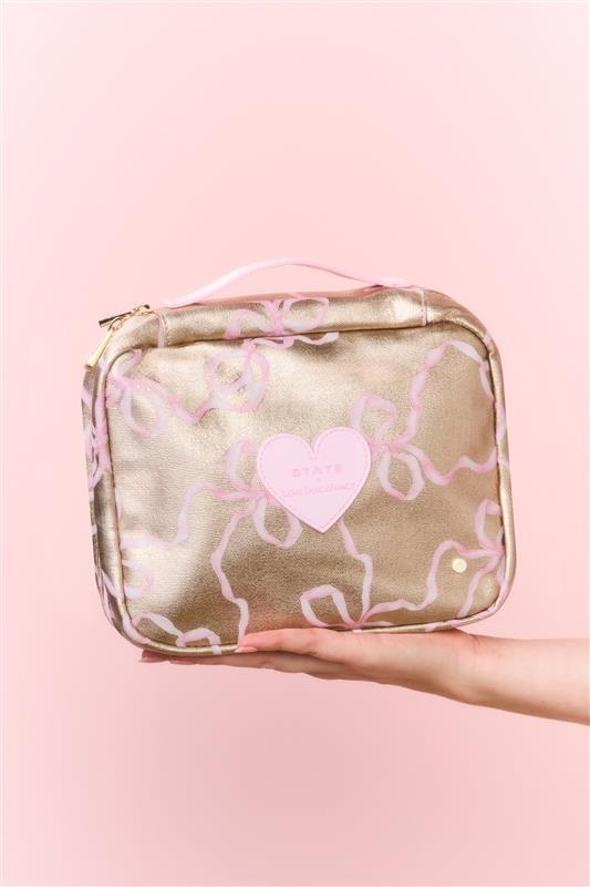 STATE x LoveShackFancy Gold Benson Toiletry Kit