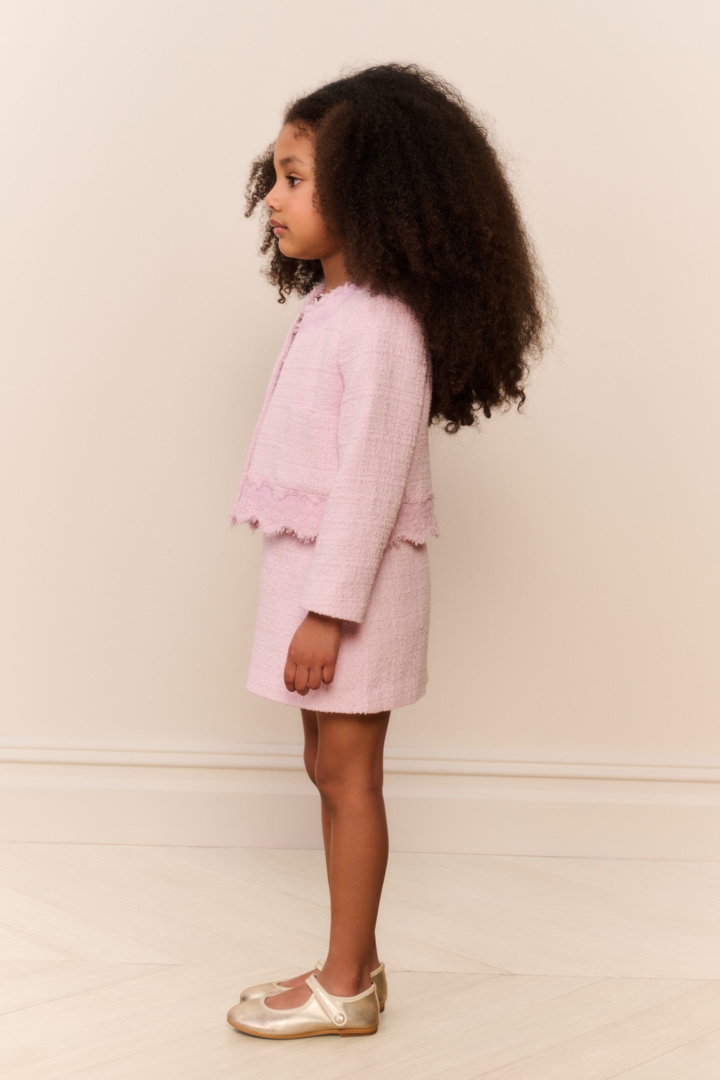 Little Girls Lace Tweed Erina Jacket
