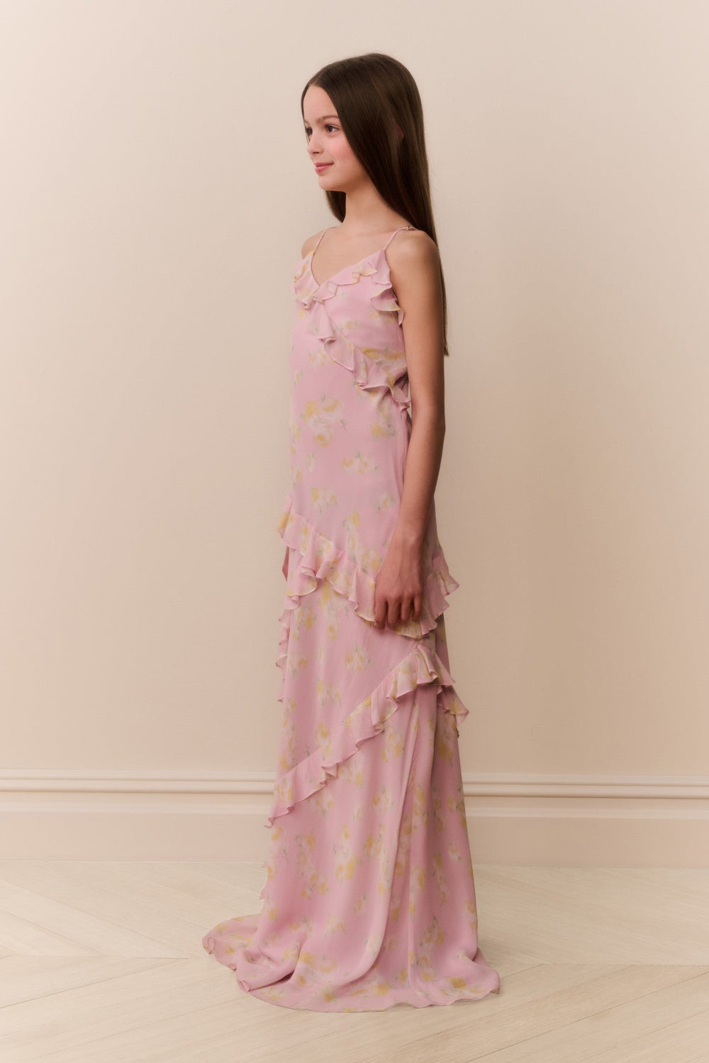 Tween Rialto Floral Chiffon Dress