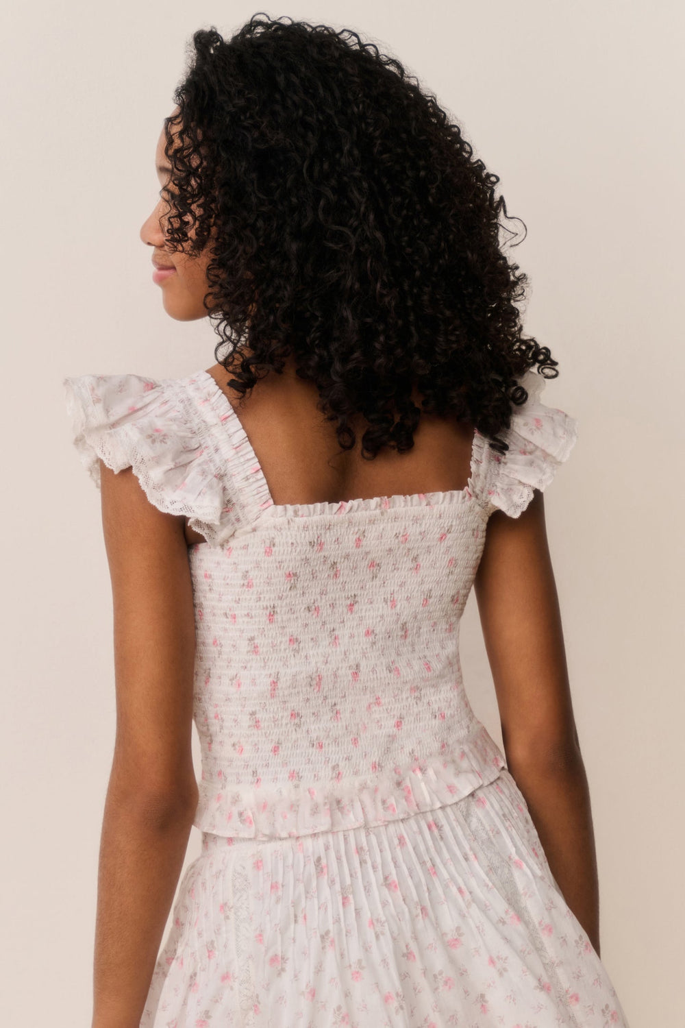 Tween Jeanna Floral Cotton Top