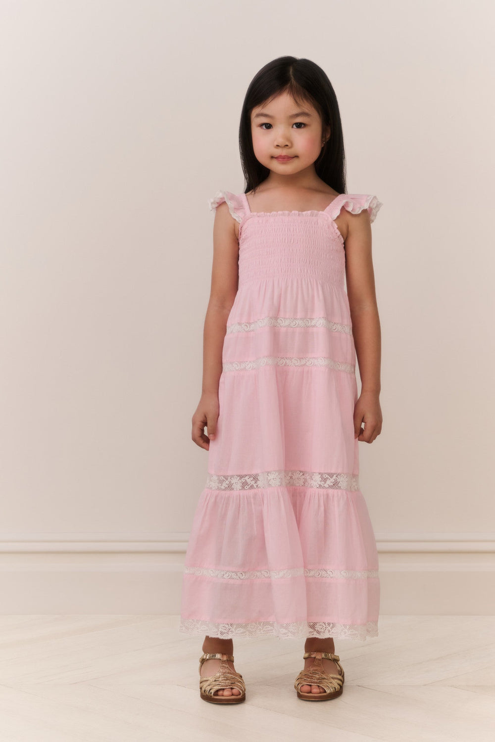 Little Girls Rhiannon Cotton Maxi Dress