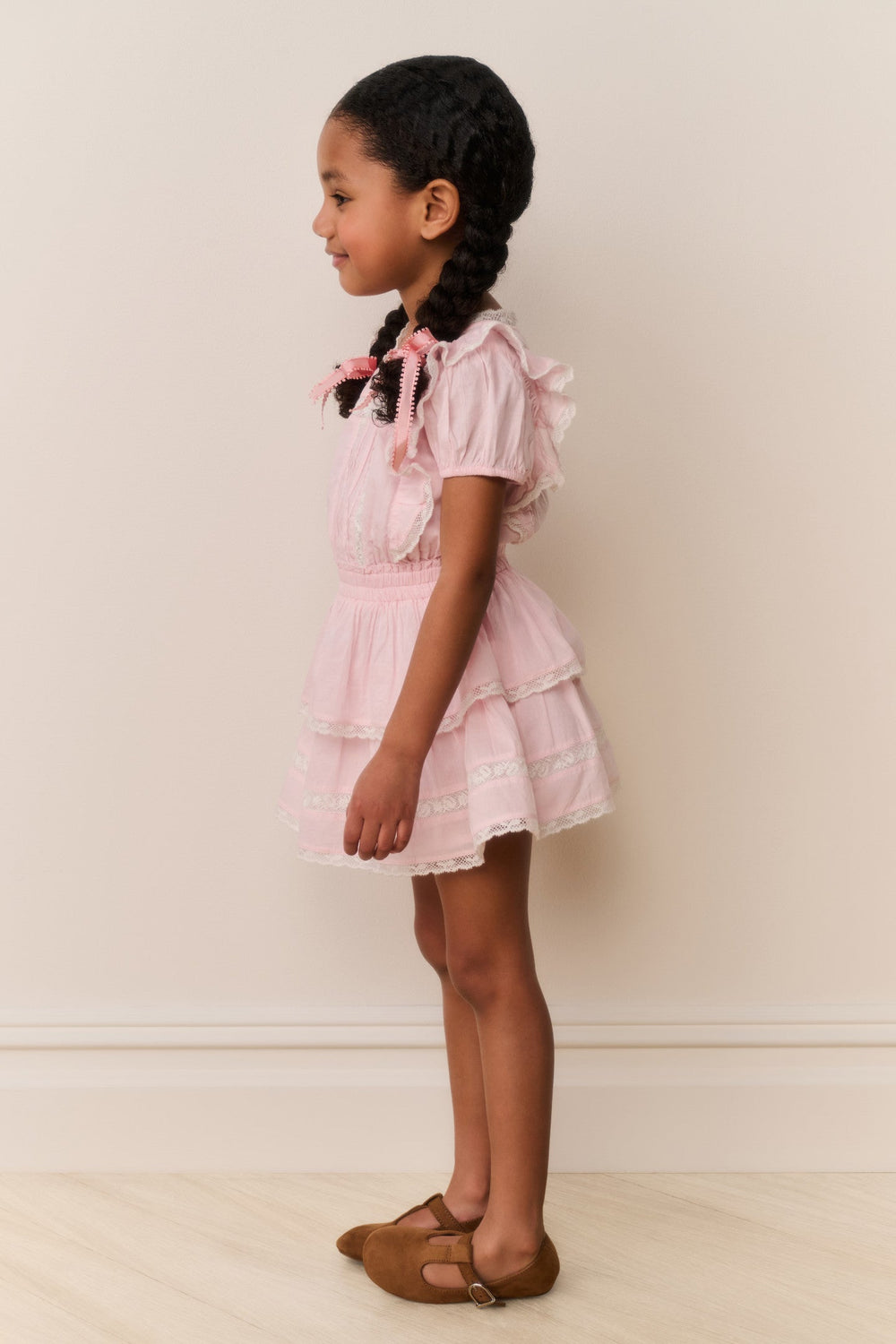 Little Girls Jaime Lace-Trimmed Cotton Dress
