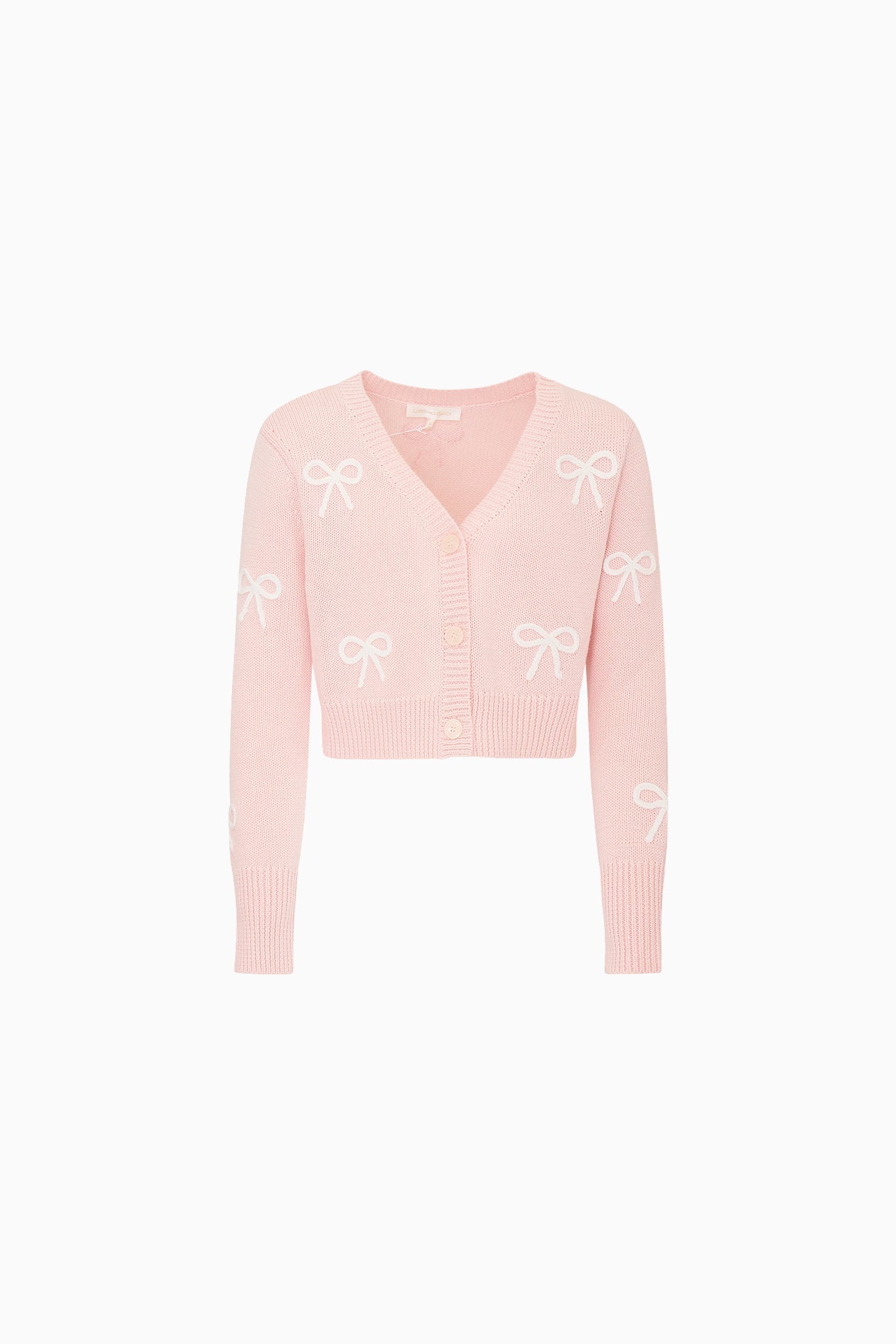 Little Girls Jayne Bow Embroidered Cardigan