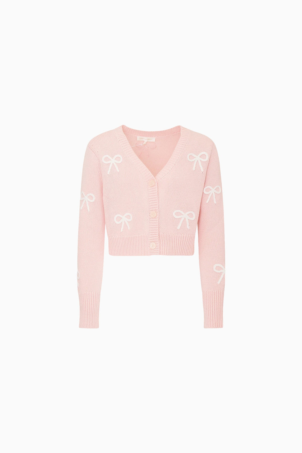 Little Girls Jayne Bow Embroidered Cardigan