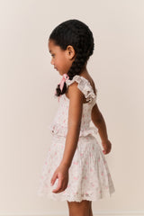 Little Girls Jeanna Floral Cotton Top