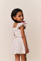 Little Girls Jeanna Floral Cotton Top