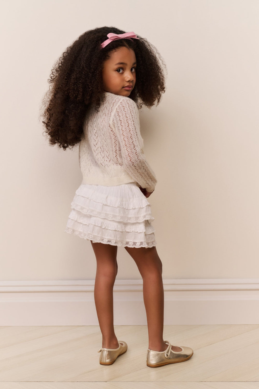 Little Girls Kena Alpaca-Wool Cardigan