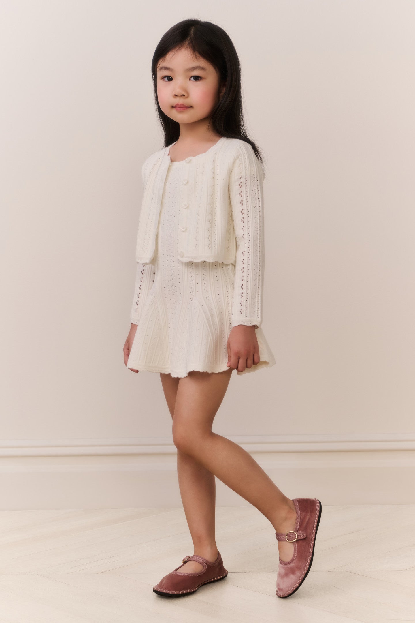 Little Girls Emlynn Pointelle Cardigan