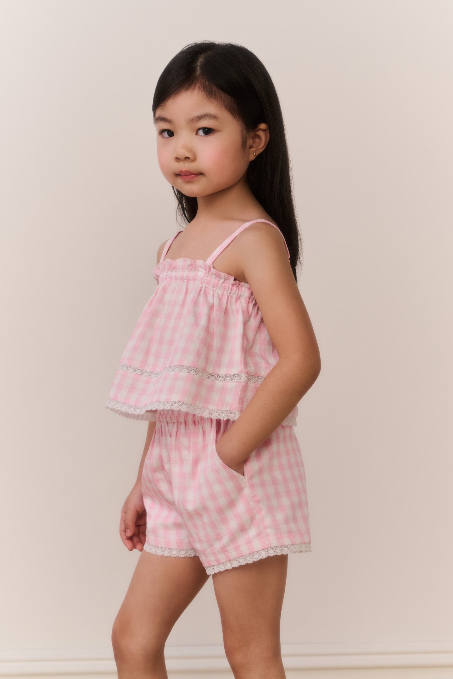 Little Girls Georgie Gingham Shorts