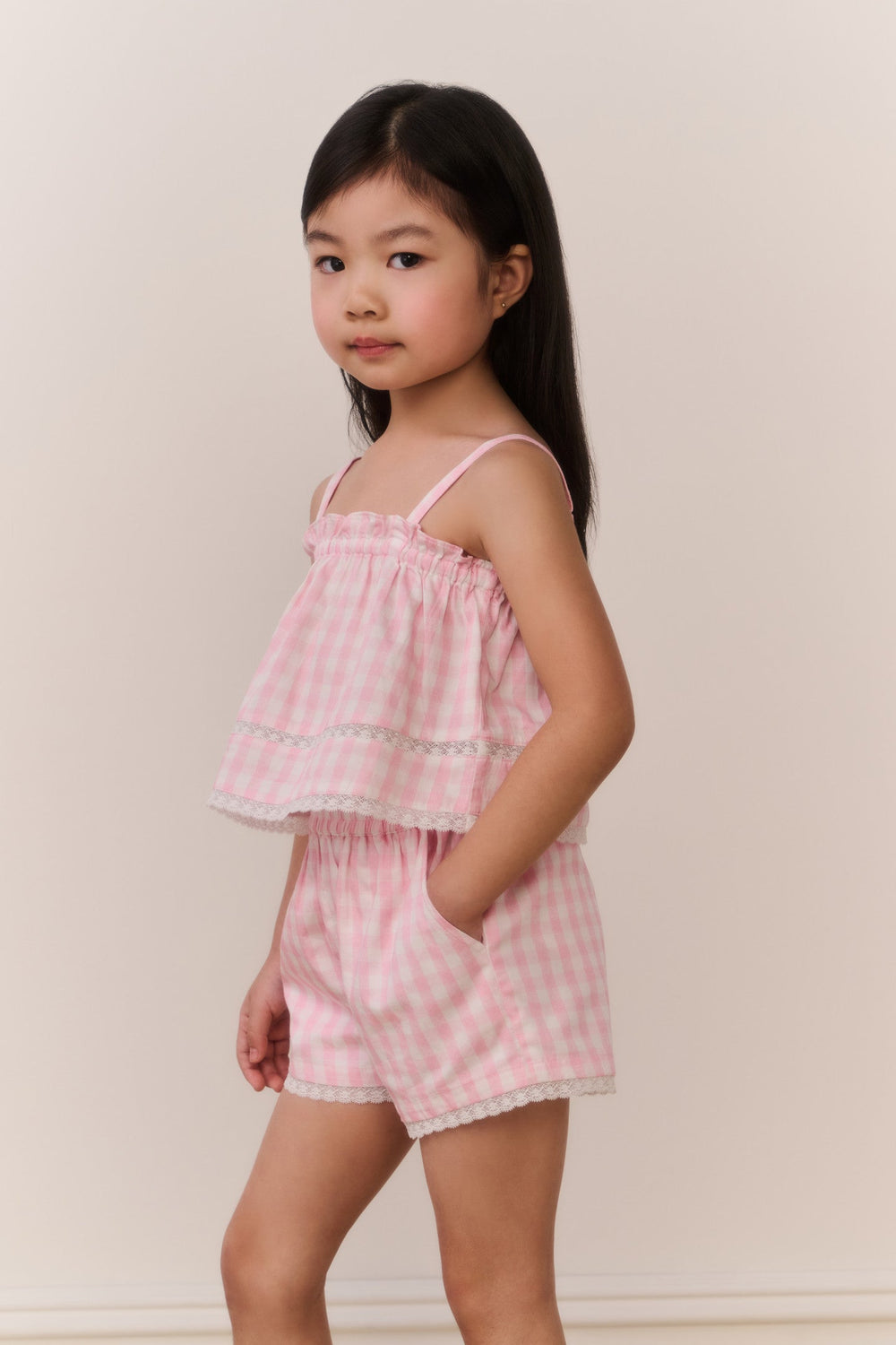 Little Girls Georgie Gingham Shorts