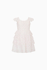 Little Girls Linoette Floral Cotton Dress