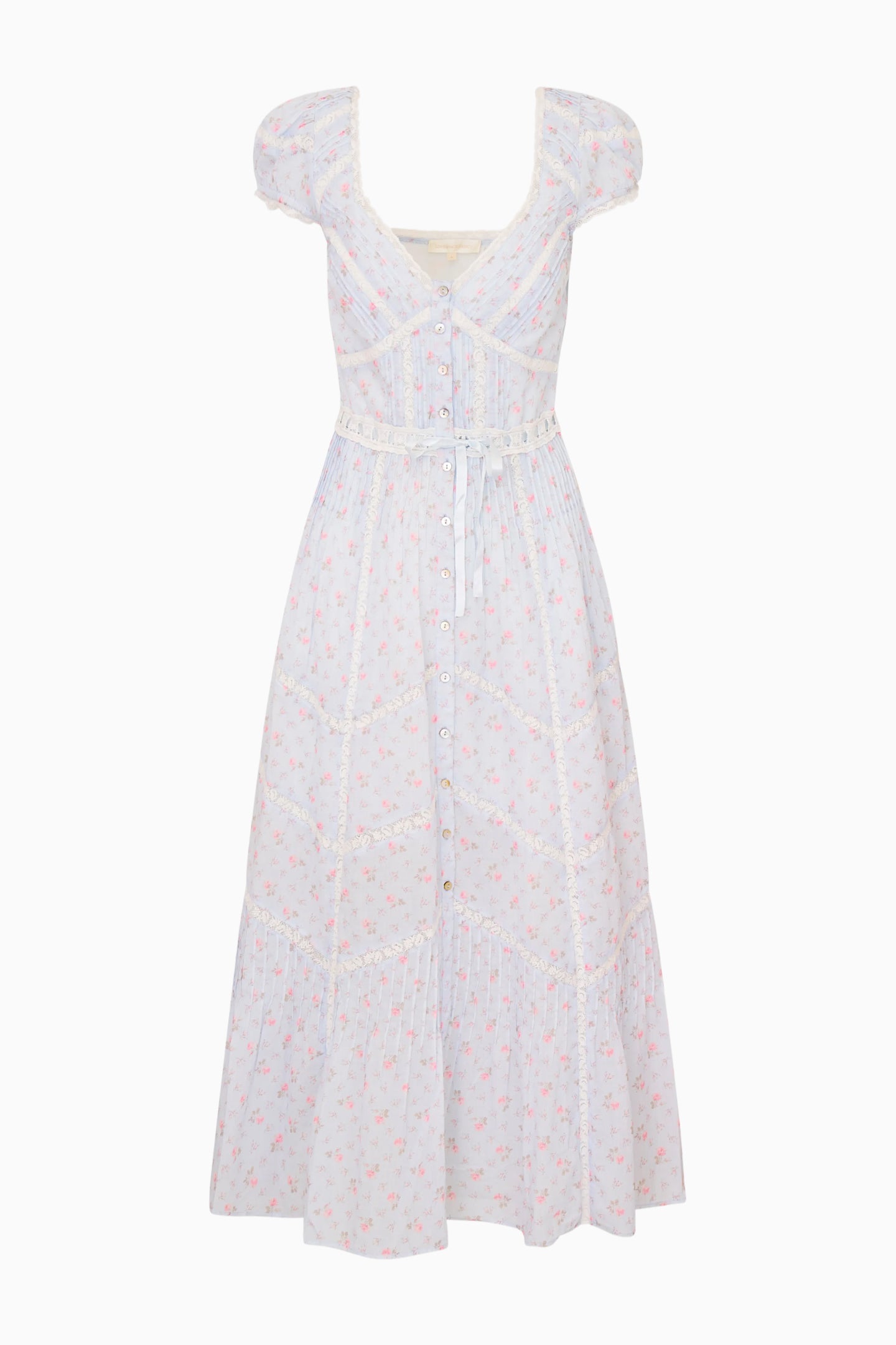 Aurela Floral Cotton Midi Dress