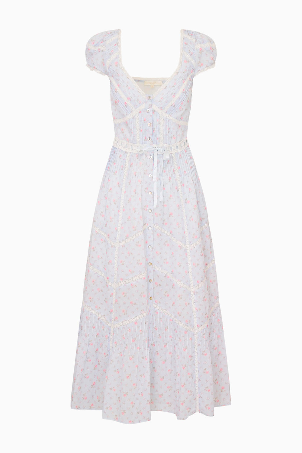 Aurela Floral Cotton Midi Dress