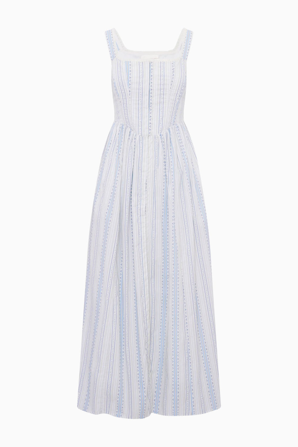 Majory Cotton Bustier Midi Dress