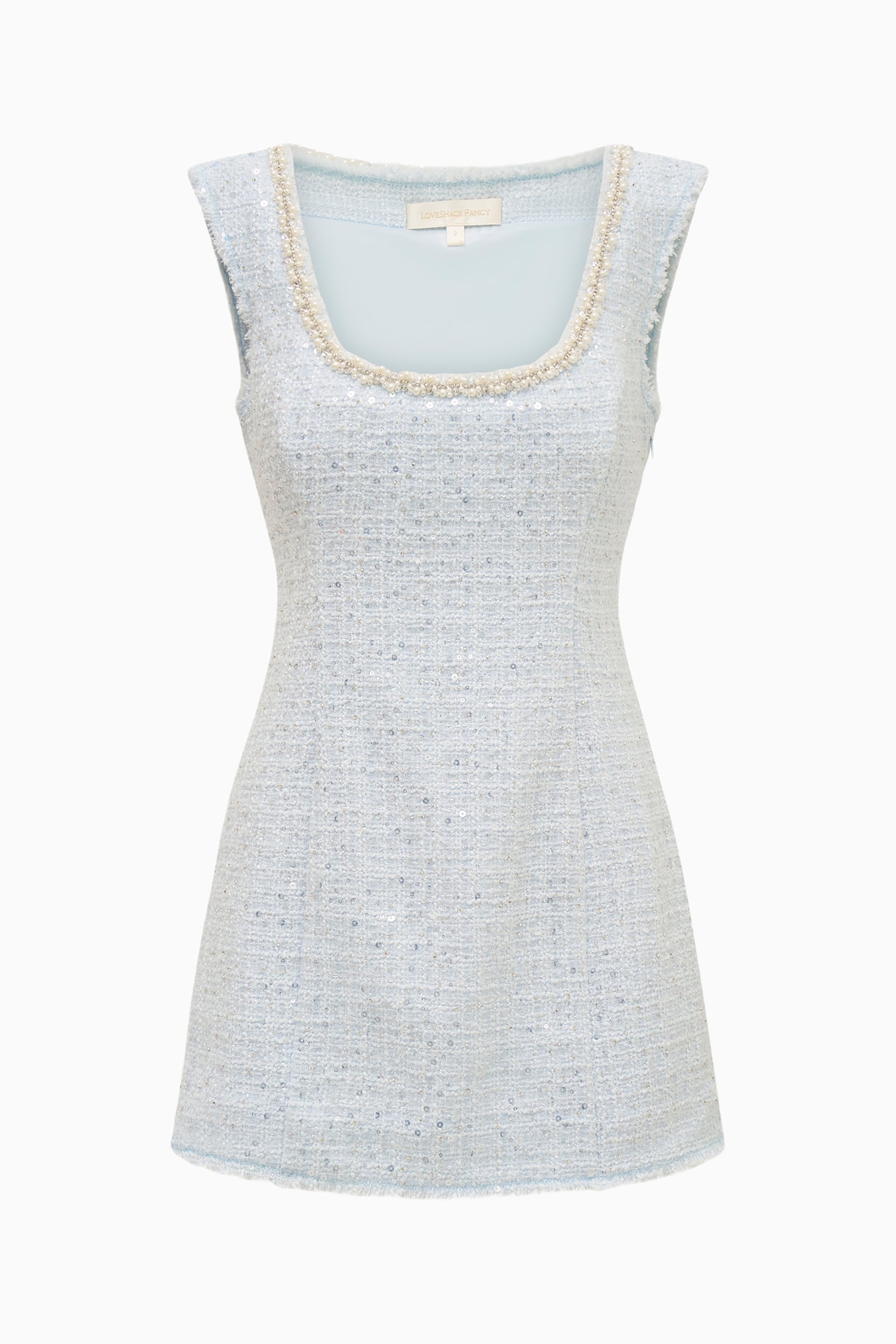 Adelaine Sequin Tweed Mini Dress
