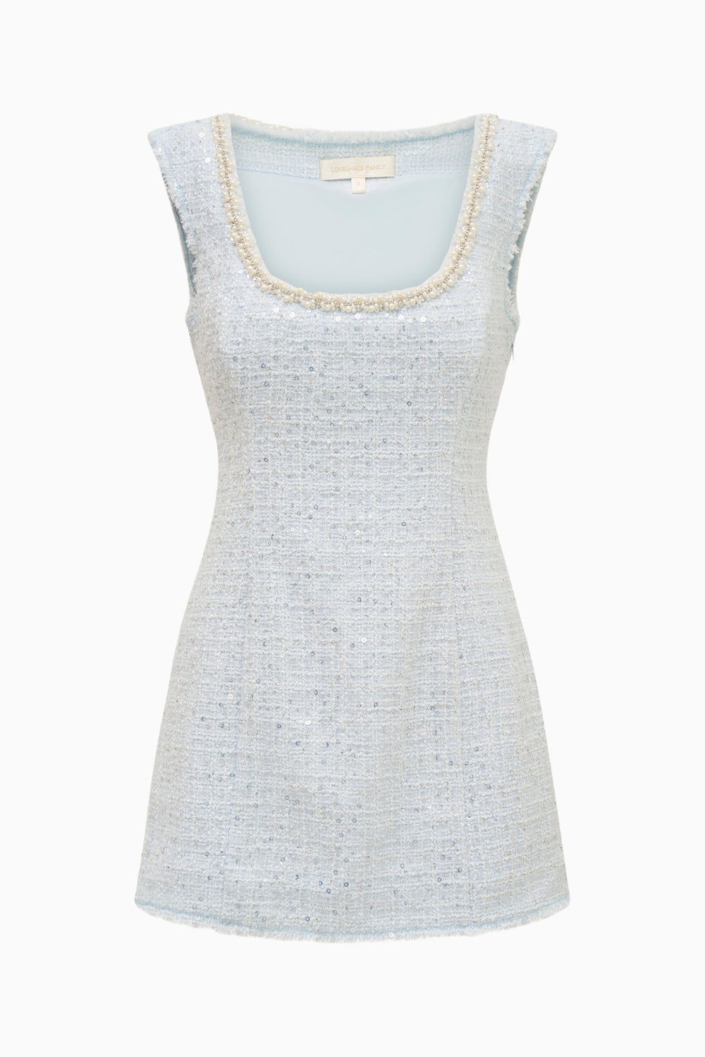 Adelaine Sequin Tweed Mini Dress